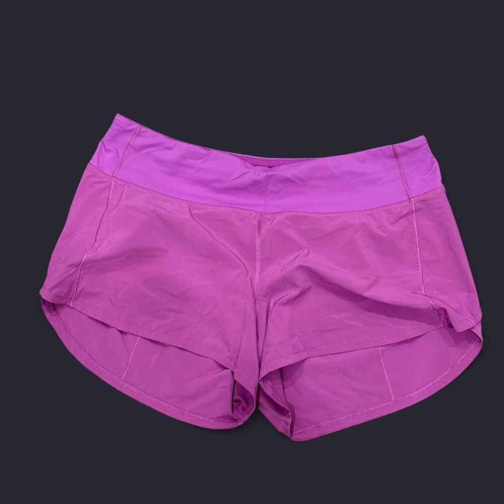 Lululemon Speed Up Shorts - Vivid Plum | Size 10 | 4" Inseam | Mid-rise - Picture 3 of 4